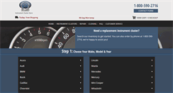 Desktop Screenshot of instrumentclusterstore.com