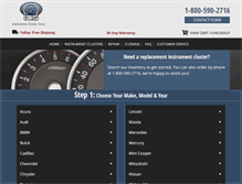 Tablet Screenshot of instrumentclusterstore.com